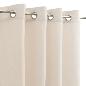 CORTINA TEÑIDO SIENA POLIESTER BEIGE 140X260 CM