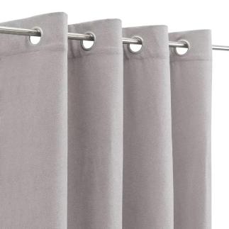 CORTINA TEÑIDO SIENA POLIESTER GRIS 140X260 CM