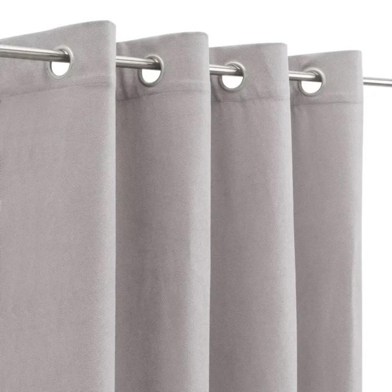CORTINA TEÑIDO SIENA POLIESTER GRIS 140X260 CM