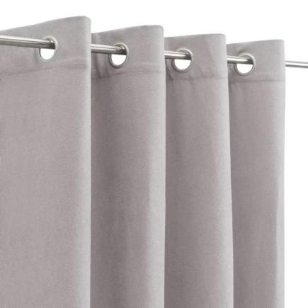 CORTINA TEÑIDO SIENA POLIESTER GRIS 140X260 CM