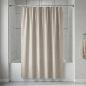 CORTINA BAÑO POLIESTER BEIGE 180X180 CM