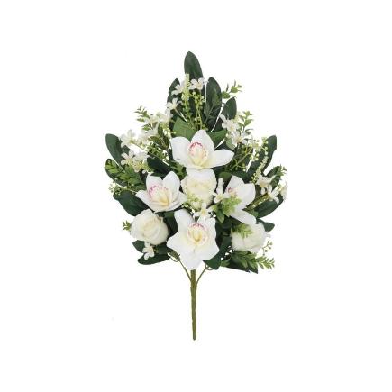 CONJUNTO CAPULLOS-ORQ X 12-57 CM BLANCO