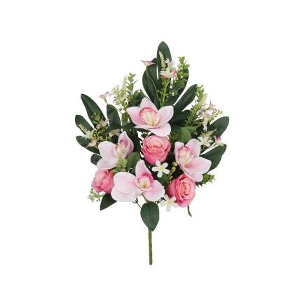 CONJUNTO CAPULLOS-ORQ X 12-57 CM ROSA