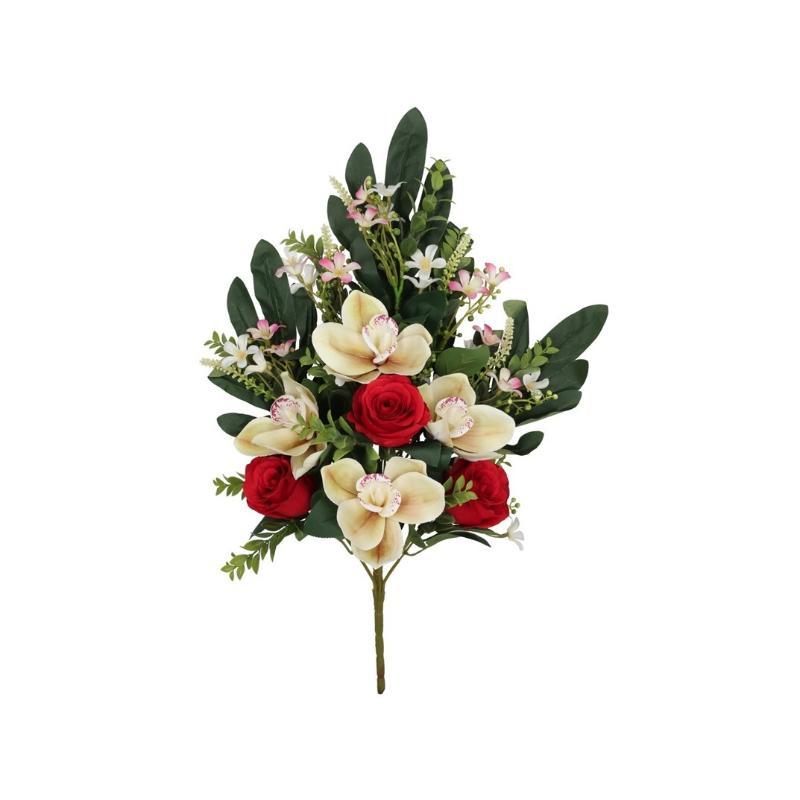 CONJUNTO CAPULLOS-ORQ X 12-57 CM ROJO