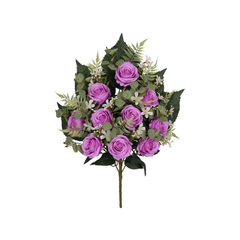 CONJUNTO ROSAS SPRING X 10-59 CM VIOLETA