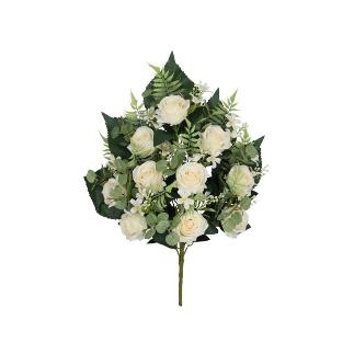 CONJUNTO ROSAS SPRING X 10-59 CM CREMA