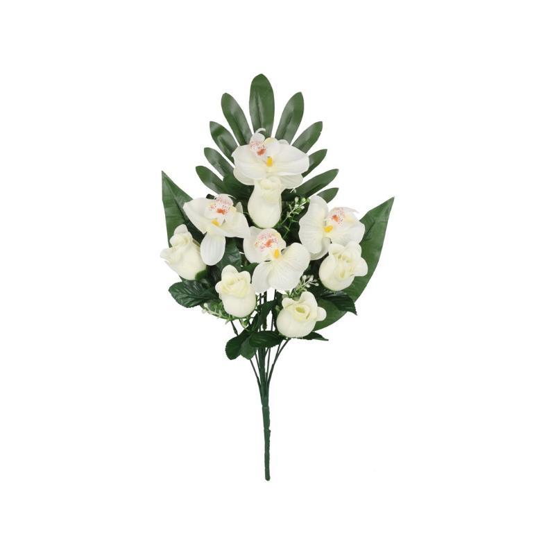 CONJUNTO CAPULLOS-ORQUIDEA X9 -51 CM BLANCO