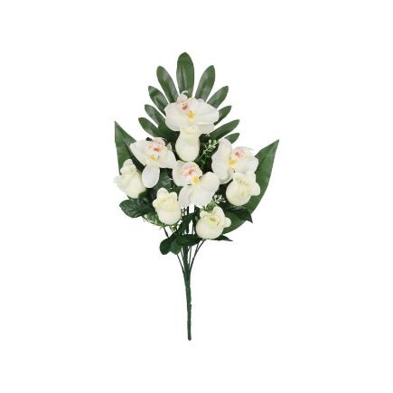 CONJUNTO CAPULLOS-ORQUIDEA X9 -51 CM BLANCO