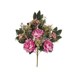 CONJUNTO PEONIAS-MIX (A) X9 55 CM VIOLETA