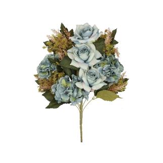 CONJUNTO ROSA-HORTENSIA (A) X11-56 CM AZUL