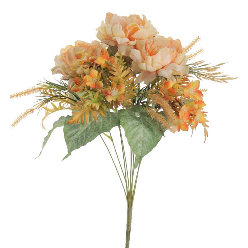 BOUQUET PEONIAS VINTAGE SALMON