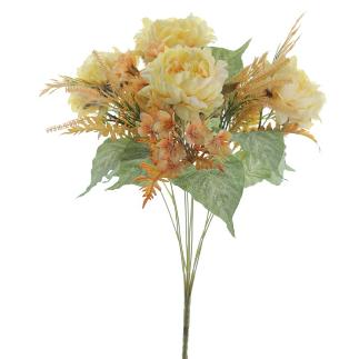 BOUQUET PEONIAS VINTAGE AMARILLO