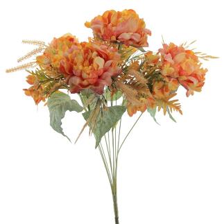 BOUQUET PEONIAS VINTAGE NARANJA