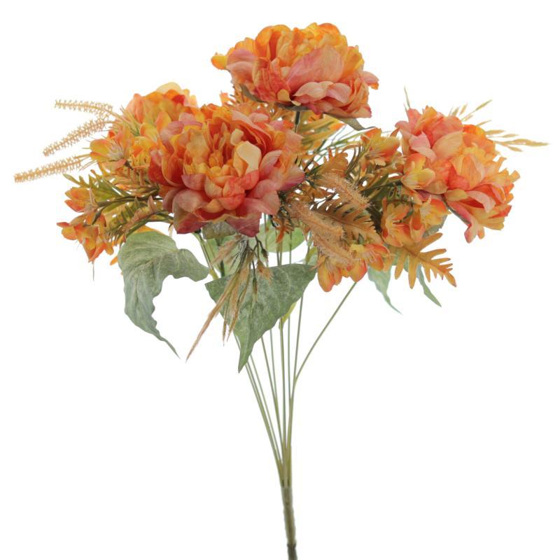 BOUQUET PEONIAS VINTAGE NARANJA