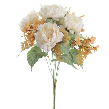 BOUQUET PEONIAS VINTAGE CREMA
