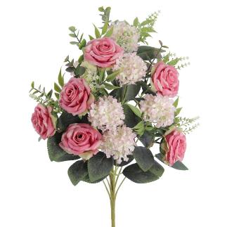 PALMA VIBURNUM ROSAS FUCSIA