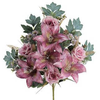 RAMO LILIUM ROSAS VINTAGE PURPURA