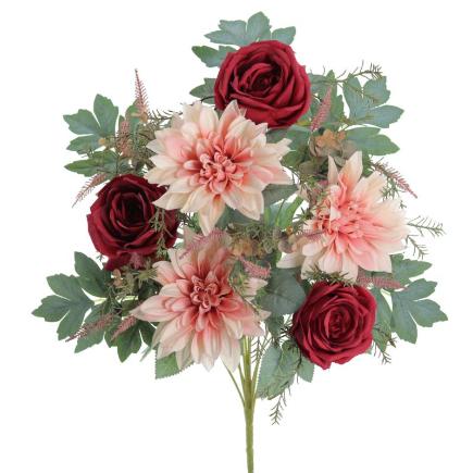 PALMA DAHLIAS ROSAS ROJO