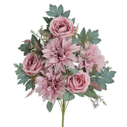 PALMA DAHLIAS ROSAS MALVA