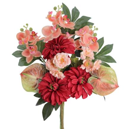 PALMA DAHLIAS ANTHURIUM ROJO