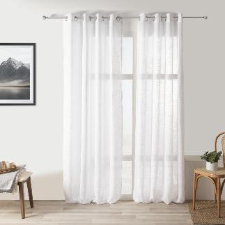 CORTINA MUJJI 140X265 CM NEW RUSTIC BLANCO 01