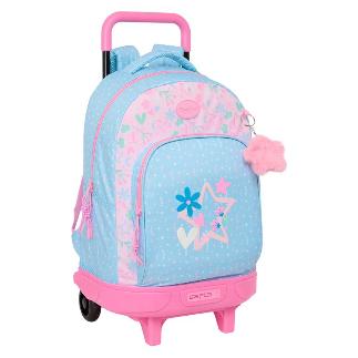 MOCHILA GDE C/RUEDAS COMPACT EXTRAIBLE BLACKFIT SMILE