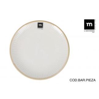 PLATO LLANO 27.6 CM MILKYCREAM MD