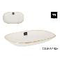 BANDEJA OVAL 30X17.5X3.2 CM MILKCREAM MD