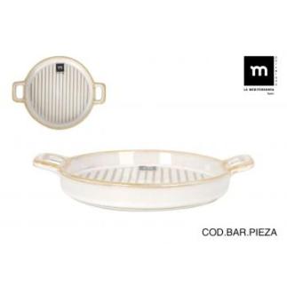 BANDEJA APERITIVO 20.5X16 CM MILKYCREAM MD