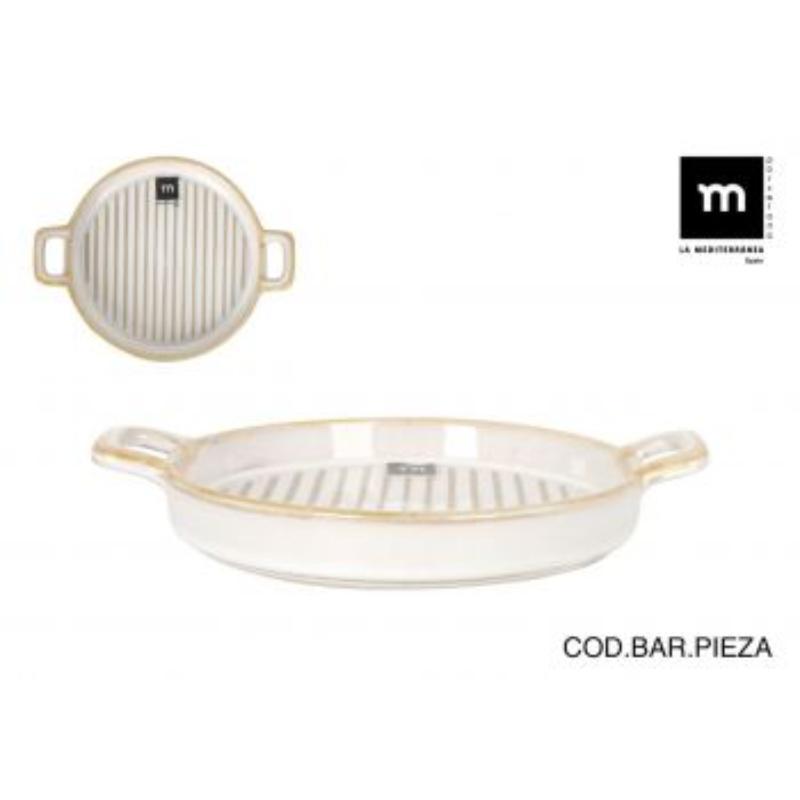 BANDEJA APERITIVO 20.5X16 CM MILKYCREAM MD