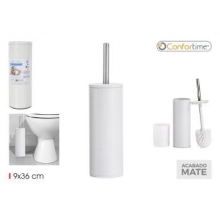 ESCOBILLERO WC INOX WHITE CONFORTIME