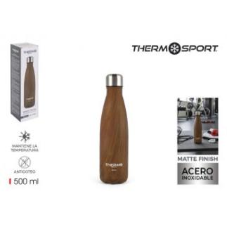 BOTELLA TERMO WOOD 500 ML THERMOSPORT