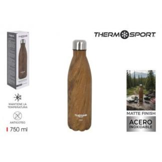 BOTELLA TERMO WOOD 750 ML THERMOSPORT