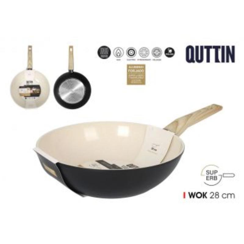 SARTEN WOK 28 CM ALU FORJ IND SUPERB QUTTIN