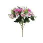 RAMO ROSAS-ORQUIDEA X 12 -50 CM VIOLETA