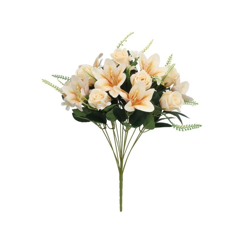 RAMO CAPULLOS-LILIUM X 13-52 CM AMARILLO
