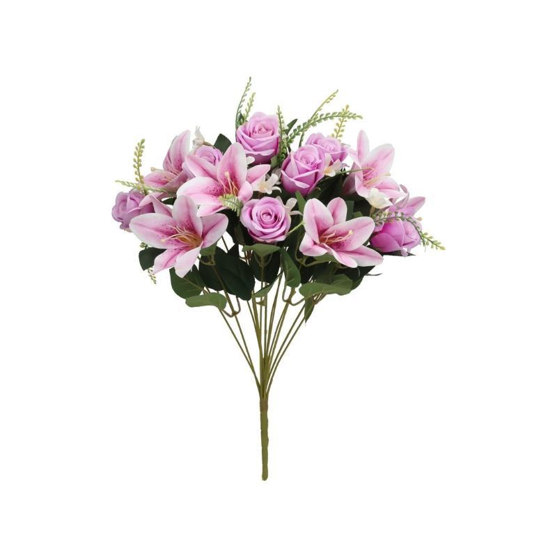RAMO CAPULLOS-LILIUM X 13-52 CM VIOLETA
