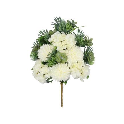 CONJUNTO MUM-HORTENSIA X 12-55 CM BLANCO