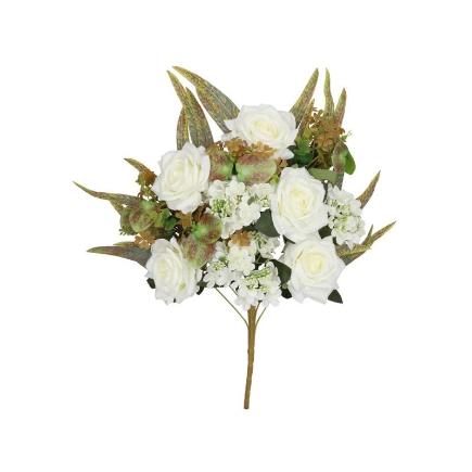 CONJUNTO ROSAS-HYD (A) X 12-58 CM CREMA