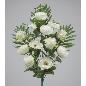 RAMO PALMA PEONY/COSMOS/ROSE X 12 54 CM CREMA