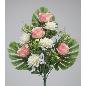 RAMO PALMA ROSAS/DALIAS X12 55 CM ROSA