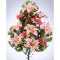 RAMO PALMA LILIUM/PANSY X 18 66 CM SALMON