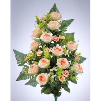 RAMO PALMA ROSAS/MINI ORCHID X 18 66 CM SALMON