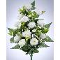 RAMO PALMA ROSAS/MINI ORCHID X 18 66 CM CREMA