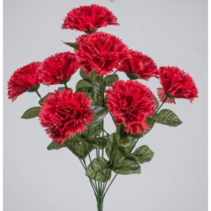 RAMO CLAVELES X8 44 CM ROJO