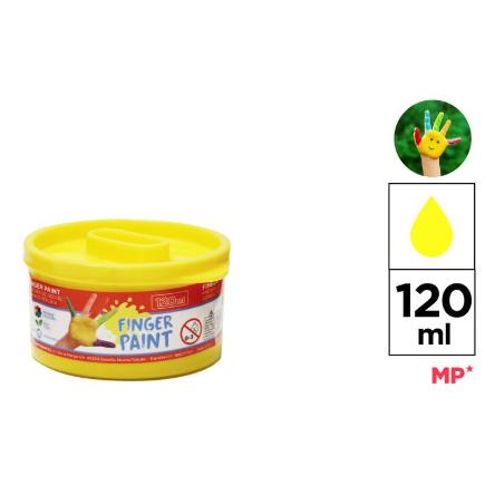 PINTURA DE DEDOS 120 ML AMARILLO