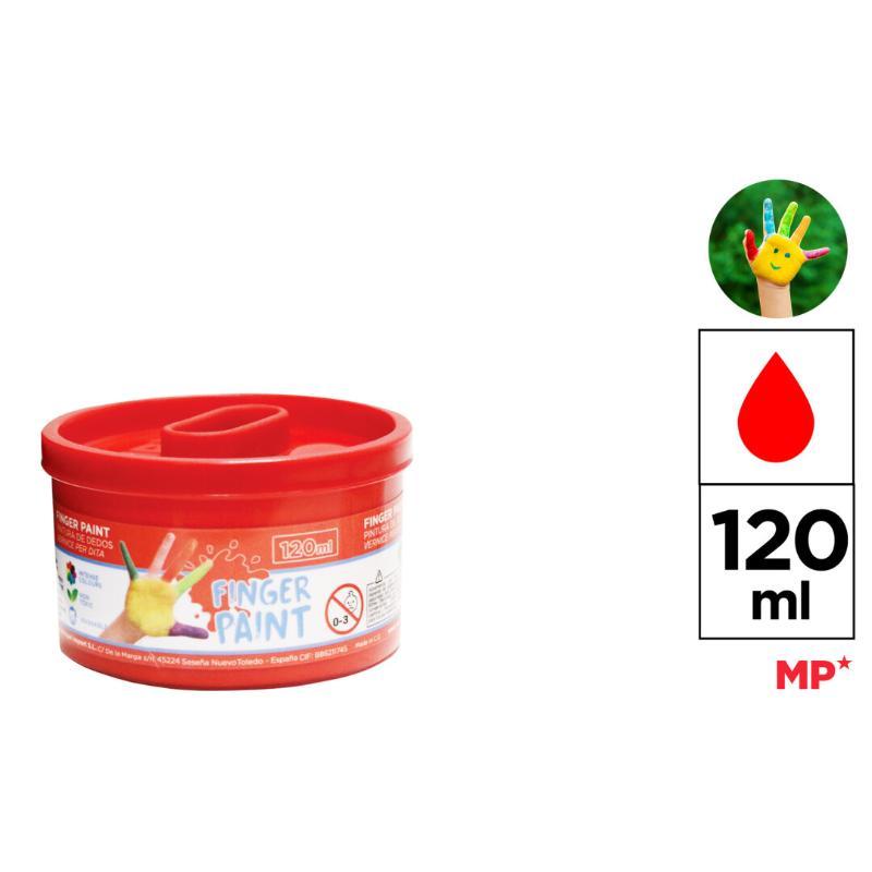 PINTURA DE DEDO 120 ML ROJO