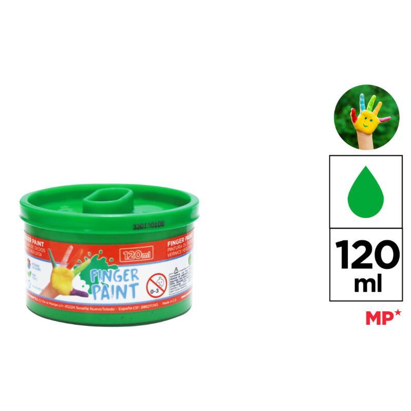 PINTURA DE DEDO 120 ML VERDE