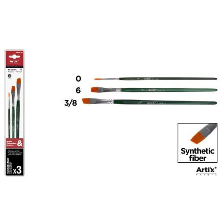 PINCEL PROFESIONAL SINTETICO 3 UDS