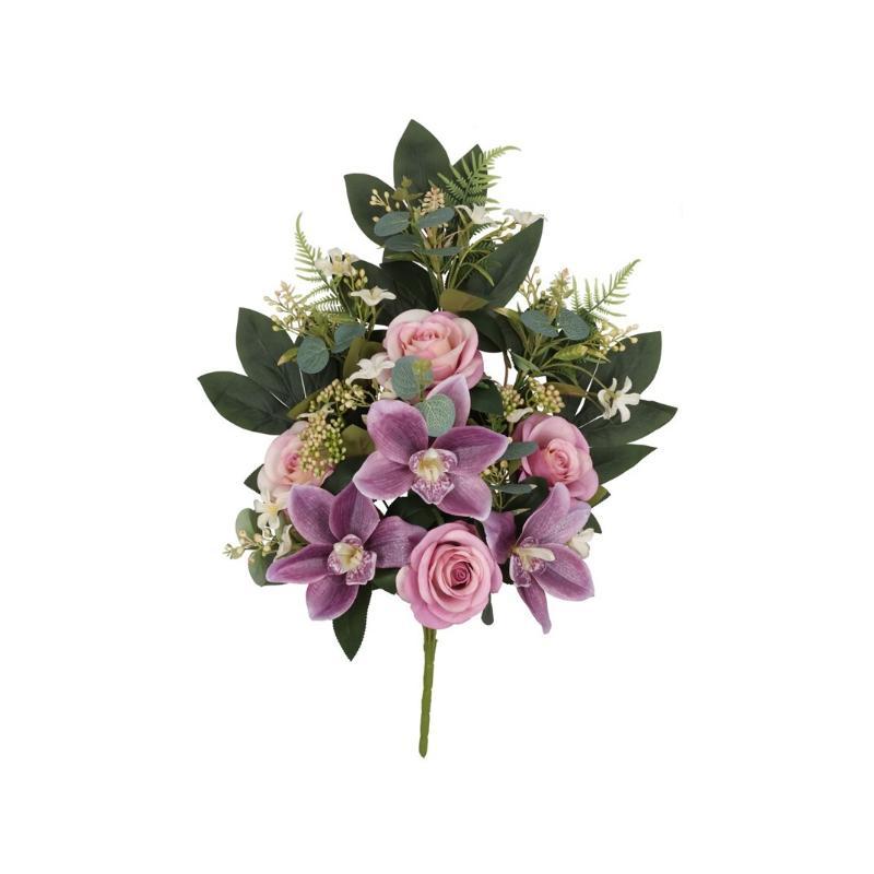 CONJUNTO ROSAS-CYM GLITTER X 12-56 CM VIOLETA
